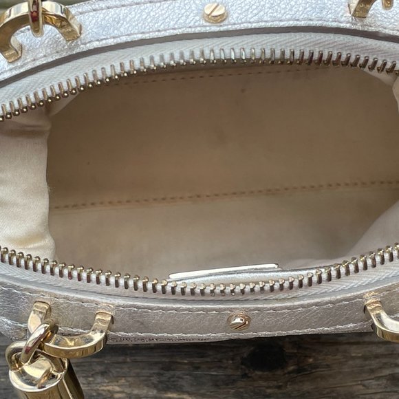 Gianni Versace Silver Tone Women Bag Small Hand Bag Made in Italy - Picture 11 of 15